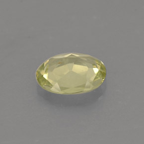 Crisoberilo amarillo natural de 0,57 ct, corte óvalo, VVS-VS