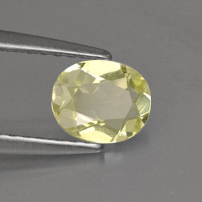 Crisoberilo amarillo natural de 0,62 ct, corte óvalo, VVS-VS