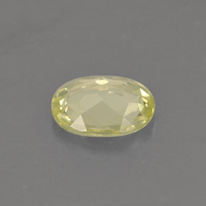 Crisoberilo amarillo natural de 0,62 ct, corte óvalo, VVS-VS