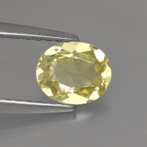 Crisoberilo amarillo natural de 0,68 ct, corte óvalo, VS