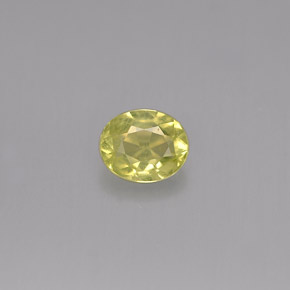 Crisoberilo amarillo natural de 0,45 ct, corte óvalo, VS