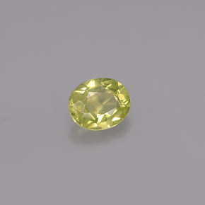 Crisoberilo amarillo natural de 0,45 ct, corte óvalo, VS