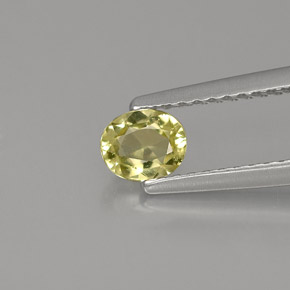 Crisoberilo verde natural de 0,44 ct, corte óvalo, VS