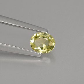 Crisoberilo verde natural de 0,44 ct, corte óvalo, VS