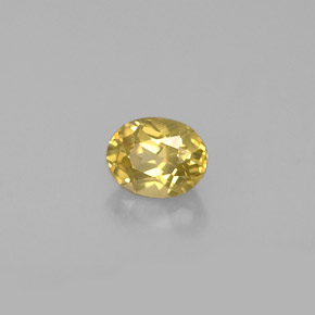 Crisoberilo amarillo natural de 0,70 ct, corte óvalo, VVS-VS