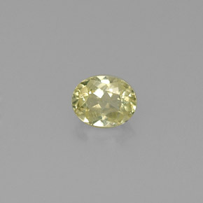 Crisoberilo verde natural de 0,53 ct, corte óvalo, VS