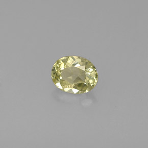 Crisoberilo verde natural de 0,53 ct, corte óvalo, VS