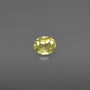 Crisoberilo amarillo natural de 0,44 ct, corte óvalo, VS