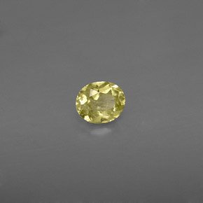 Crisoberilo amarillo natural de 0,44 ct, corte óvalo, VS