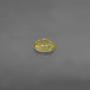 Crisoberilo amarillo natural de 0,44 ct, corte óvalo, VS