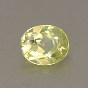 Crisoberilo verde natural de 0,42 ct, corte óvalo, VS