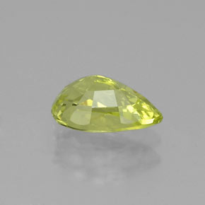 Crisoberilo amarillo natural de 1,25 ct, en forma de pera, VVS-VS