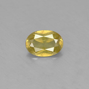 Crisoberilo verde natural de 0,93 ct, corte óvalo, VS