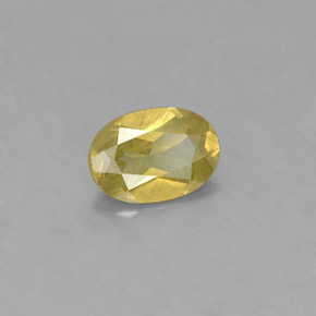 Crisoberilo verde natural de 0,93 ct, corte óvalo, VS
