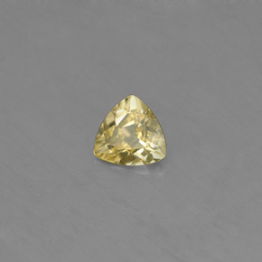 Crisoberilo amarillo natural de 0,40 ct, trillón, VS
