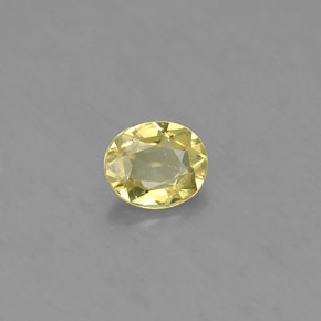 Crisoberilo verde natural de 0,56 ct, corte óvalo, VS