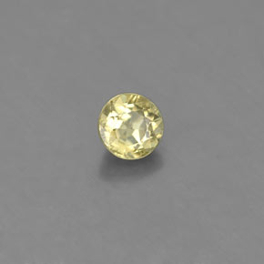 Crisoberilo verde natural de 0,53 ct, corte redondo, VS