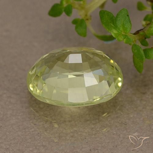 Crisoberilo amarillo natural de 1,76 ct, corte óvalo, VS