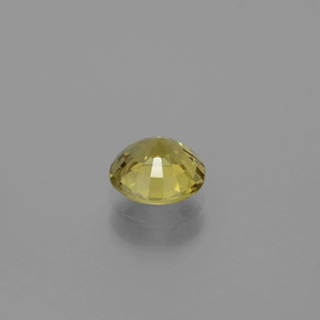 Crisoberilo Dorado verdoso natural de 1.22 ct, Corte Redondo, VS