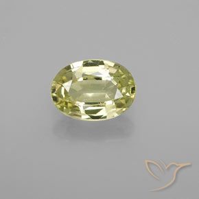 1.14ct Natural Amarillo limón crisoberilo, Ovalada, VS
