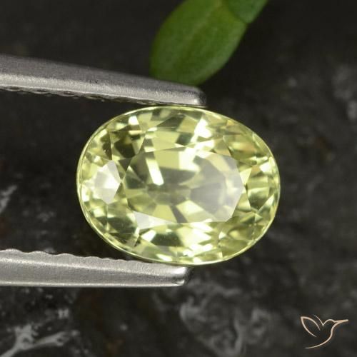 1.16ct Natural Verde amarillo crisoberilo, Ovalada, VS-SI