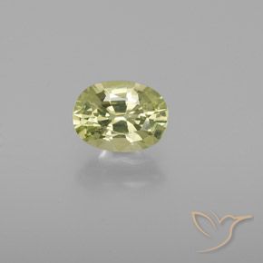 0.97ct Natural Amarillo medio crisoberilo, Ovalada, VVS-VS