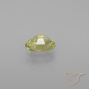 Crisoberilo Amarillo medio natural de 0.97 ct, Ovalada, VVS-VS