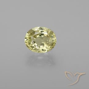 1.12ct Natural Amarillo claro crisoberilo, Ovalada, VVS-VS