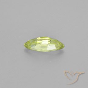 Crisoberilo Amarillo limón natural de 1.26 ct, Marquesa, VVS