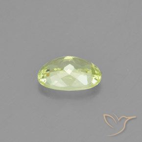 Crisoberilo Amarillo limón claro natural de 1.07 ct, Ovalada, VVS-VS