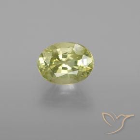 1.31ct Natural Amarillo verdoso crisoberilo, Ovalada, VVS-VS
