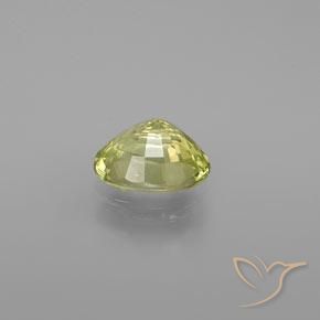 Crisoberilo Amarillo verdoso natural de 1.31 ct, Ovalada, VVS-VS