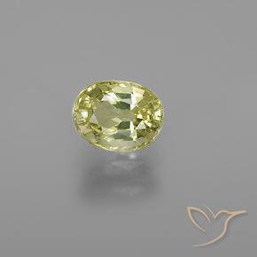 1.24ct Natural Amarillo medio crisoberilo, Ovalada, VVS-VS