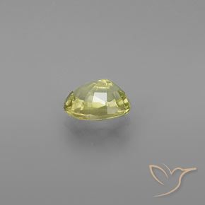 Crisoberilo Amarillo medio natural de 1.24 ct, Ovalada, VVS-VS