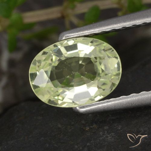 1.17ct Natural Verde claro crisoberilo, Ovalada, VVS-VS