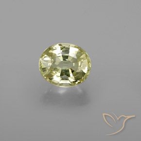 1.12ct Natural Amarillo verdoso crisoberilo, Ovalada, VS