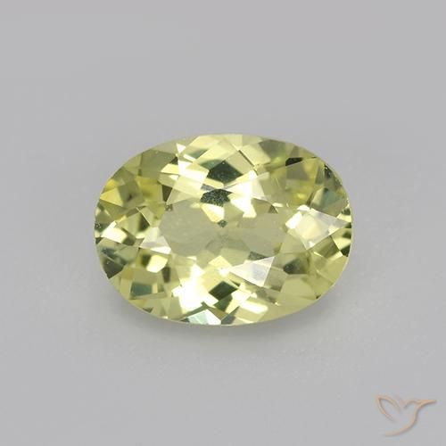 1.07ct Natural Amarillo medio crisoberilo, Ovalada, VVS-VS