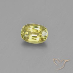 Crisoberilo Amarillo claro medio natural de 1.01 ct, Ovalada, VVS-VS