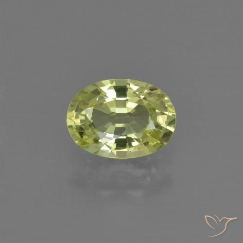 1.05ct Natural Amarillo medio crisoberilo, Ovalada, VVS-VS