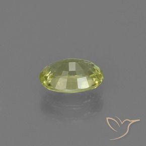 Crisoberilo Amarillo medio natural de 1.05 ct, Ovalada, VVS-VS