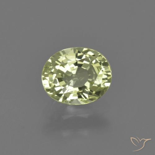 Crisoberilo verde natural de 1,08 ct, corte óvalo, VVS