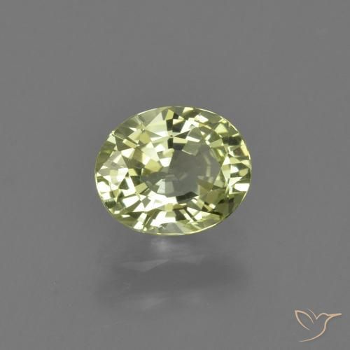 Crisoberilo verde natural de 1,08 ct, corte óvalo, VVS