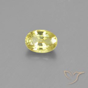 Crisoberilo Amarillo claro natural de 1.15 ct, Ovalada, VVS-VS