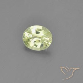 1.04ct Natural Amarillo limón crisoberilo, Ovalada, VS