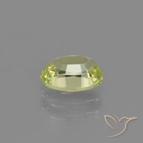 Crisoberilo Amarillo medio natural de 1.20 ct, Ovalada, VVS