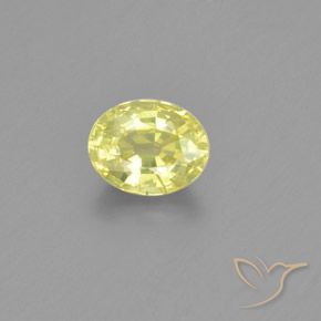 1.26ct Natural Amarillo limón crisoberilo, Ovalada, VS-SI
