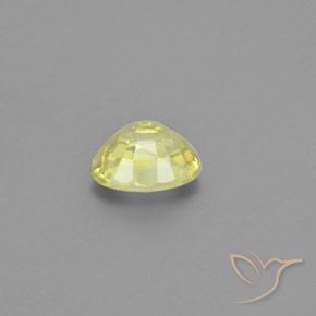 Crisoberilo Amarillo limón natural de 1.26 ct, Ovalada, VS-SI