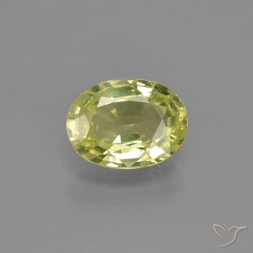 1.20ct Natural Amarillo medio crisoberilo, Ovalada, VVS-VS