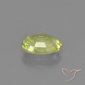 Crisoberilo Amarillo medio natural de 1.20 ct, Ovalada, VVS-VS