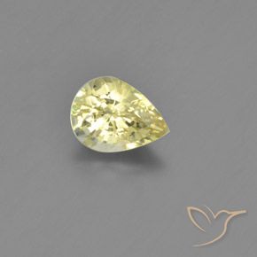 1.31ct Natural Amarillo pálido crisoberilo, En forma de pera, VVS